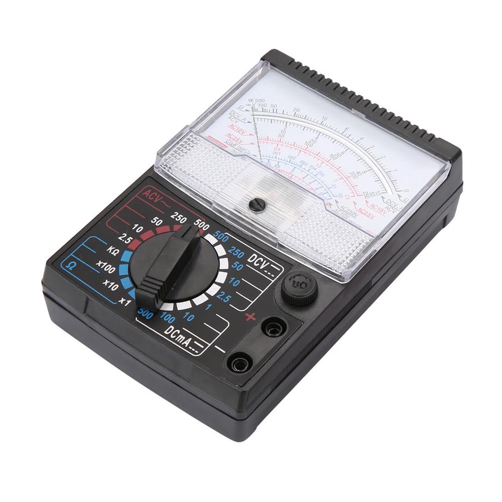 <span Style="background:red"></span> Pointer Multimeter: AC/DC Voltage, Current  Resistance, 2.5% Accuracy