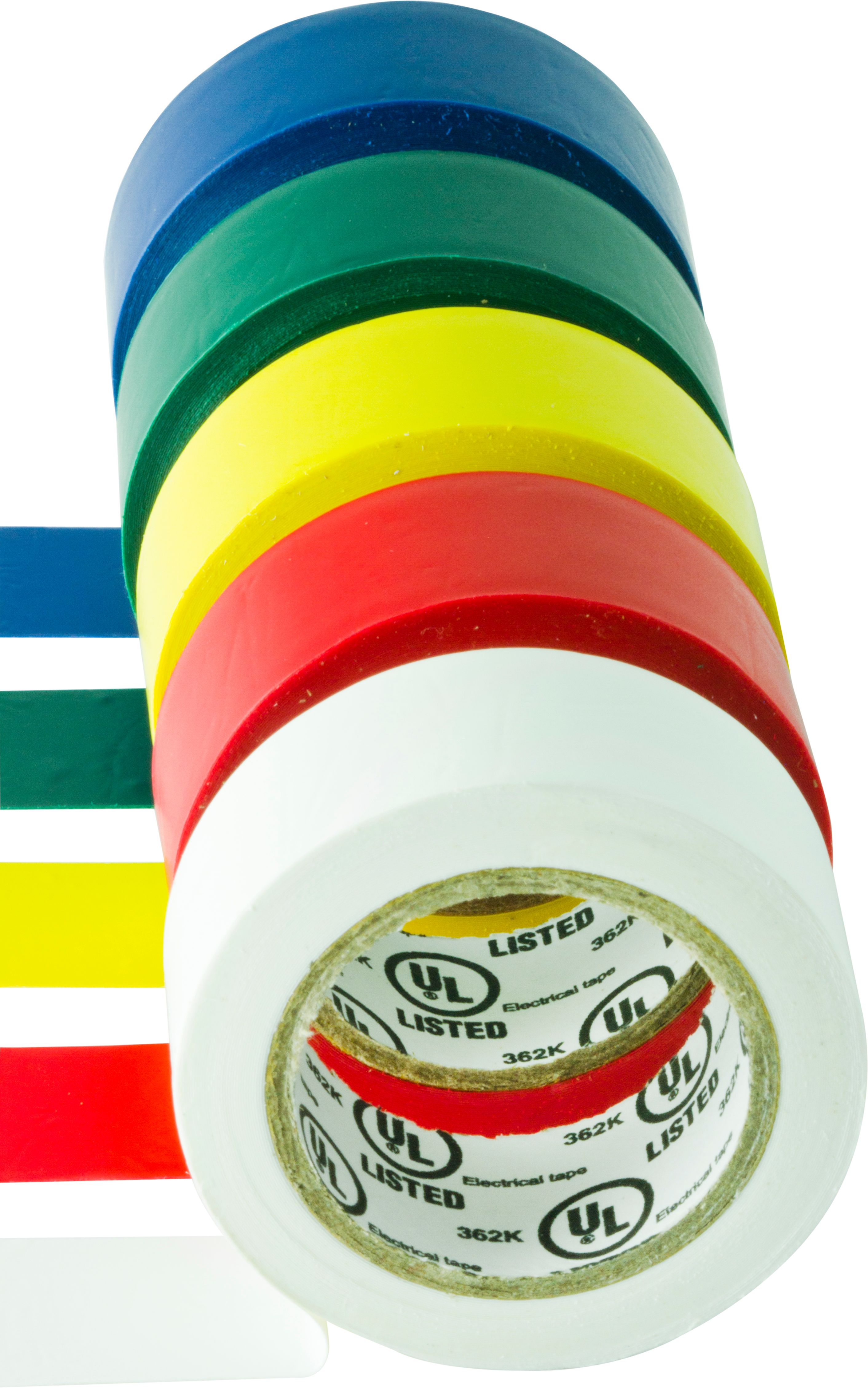 Hyper Tough Assorted Color Electrical Tape 14ft Length Indoor 5 Pack