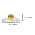 thumbnail image 5 of YoTreasure 1.82 Ct. Citrine Solid 925 Sterling Silver Solitaire Ring, 5 of 5