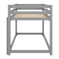 thumbnail image 2 of DreamBuck Bunk Bed foe , Twin over Twin Bunk Bed with Build-in Ladder, Wood Bunk Bed with Safety Guardrails and Wooden Slats Support, Space-Saving Bunk Bed for Teens, No Box Spring Needed, 2 of 12