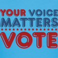 thumbnail image 3 of CafePress - Your Voice Matters Women's Classic T Shirt - Women's Traditional Fit Dark T-Shirt, 3 of 4