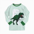 thumbnail image 6 of NOLDARES Toddler Baby Girl Fall Winter Clothes Outfits Funny Print Graphic Girl Fall Sweatshirt Pant Set(Green,5-6 Y), 6 of 6