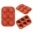 thumbnail image 2 of Silicone Molds for Baking Medium Semi Sphere Silicone , 4 Packs Baking for Making , Cake, Jelly, Dome M^Ousse, 2 of 8
