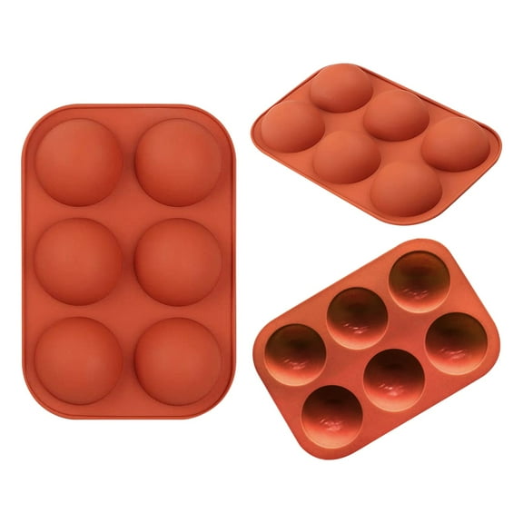 Moule à Gâteau Demi-Sphère en Silicone de Moins de 5 pour Gâteau Chocolat Biscuit, Moule de Cuisson Poêle 1 Pce