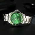 thumbnail image 3 of Fsqjgq Watches for Men Classic Stainless Steel Date Sport Quartz Analog Wrist Watch Mens Dress Watches Green, 3 of 8