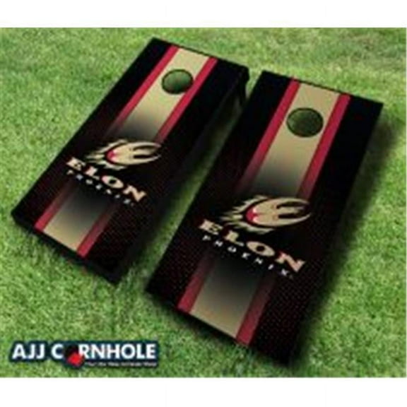 AJJCornhole 110-ElonStriped Elon Phoenix Striped Theme Cornhole Set with bags - 8 x 24 x 48 in.
