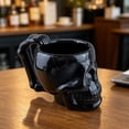 thumbnail image 7 of KOYPTL Glossy 3D Skull Glass Coffee Mug with Skeleton Bone Handle,Gothic Spooky Novelty Drink Cup,Halloween Gift Decor for Coffee Tea Hot Cocoa Daily Use Black, 7 of 7
