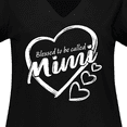 thumbnail image 4 of Inktastic Blessed to Be Called Mimi Cute Heart Design Women's Plus Size V-Neck T-Shirt, 4 of 5