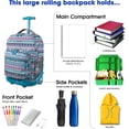 thumbnail image 3 of Mochila con ruedas J World New York Sunrise, MINT TRIBAL, 3 of 7