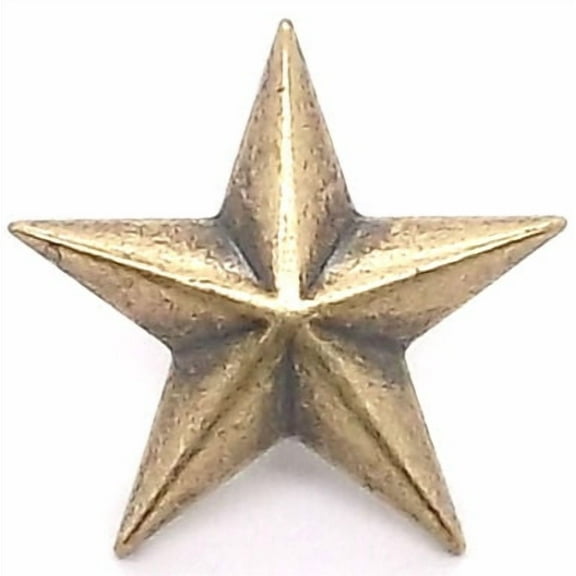 Star 3D Concho Snap Cap Antique Brass 1" 1265-61