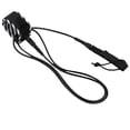 thumbnail image 2 of Leash de surf de doble correa giratoria de acero inoxidable negro de 10 pies Negro 10 pies Sharpla Correa de tabla de surf, 2 of 8