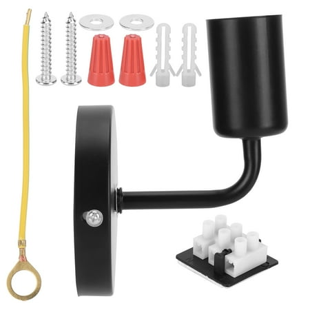 

Home Light Fixture Home Lighting Supplies Durable Black E27 Wall Lamp For Bedside Living Room