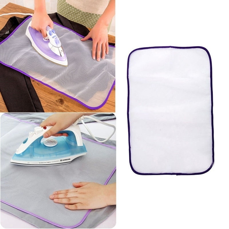2 Pcs Ironing Pads Protective Heat Resistant Mesh Cloth Ironing Clothes Scorch Insulation Protective Guard Mat Random Color