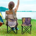 thumbnail image 5 of Outdoor Folding Chair 14.46x14.46x22.83 Inches, Camping Folding Chair Easy to Carry Ideal for Outdoor Picnics Camping Park Fishing Cool Yellow Leaf, 5 of 8