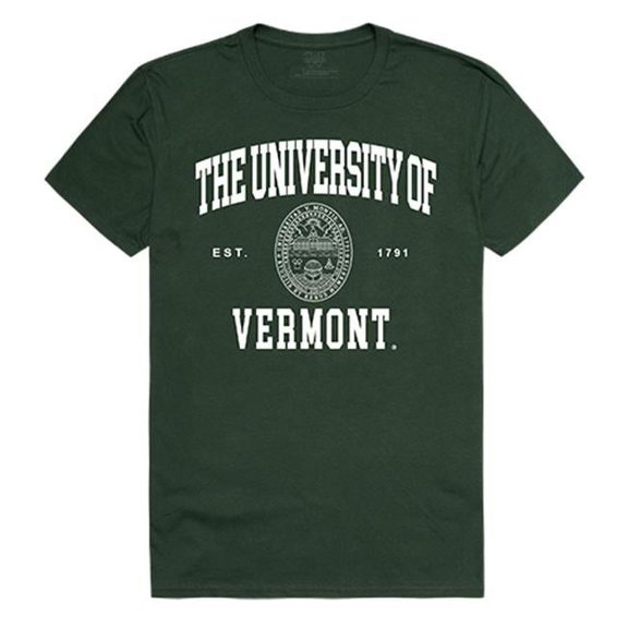 W Republic Apparel 526-155-FOR-05 University of Vermont Seal Tee, Forest - 2XL