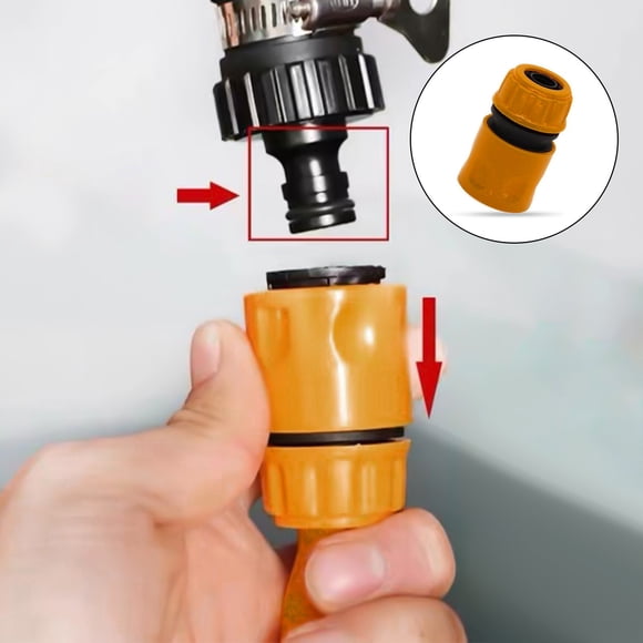Xihbxyly Adaptador de Manguera de Conexión Rápida, Plástico Duradero, Diseño a Prueba de Fugas, Compatible con Mangueras de Agua de 1/2 Pulgada, Ideal para Riego de Jardines y Lavado de Autos, Fácil