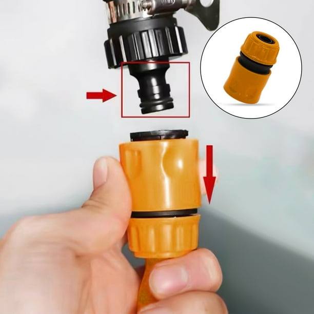 Xihbxyly Adaptador de Manguera de Conexión Rápida, Plástico Duradero, Diseño a Prueba de Fugas, Compatible con Mangueras de Agua de 1/2 Pulgada, Ideal para Riego de Jardines y Lavado de Autos, Fácil