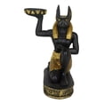 thumbnail image 3 of Egyptian God of The Afterlife Mummification Anubis Tea Light Candle Holder Decor, 3 of 9