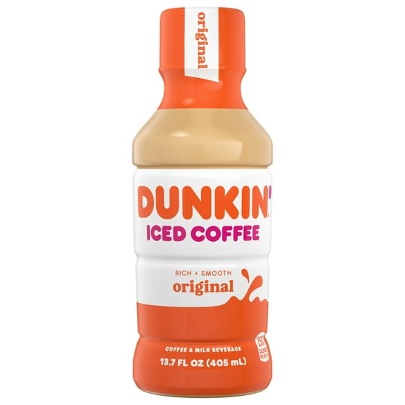 Pack of 2 Dunkin' Donuts Original Iced Coffee, 13.7 oz (Package May Vary)