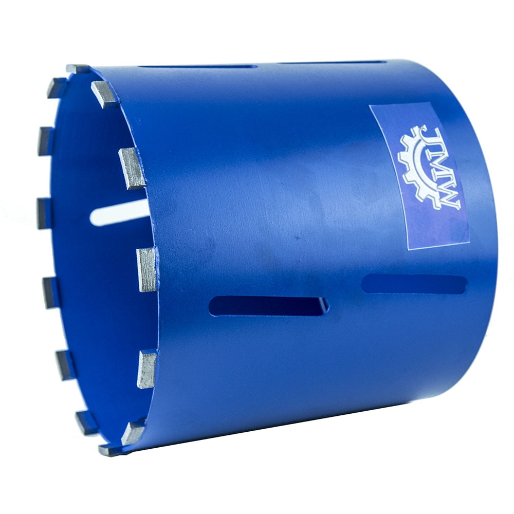 Jeremywell Dry Diamond Drill Core Bit for Brick and Concrete with Pilot Bit - 10" (254mm) Diameter with SDS Plus Arbor for #30/40 Diamond, Laser Welded