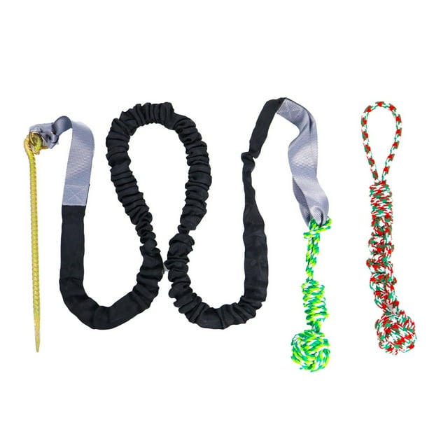 Dsscvnef Jouet pour Chien Grattage de Dents Extérieur Corde Nouée Arbre Bungee Jouet pour Chien Jouet de Souche d'Arbre Extérieur Sans Rembourrage et Couineur Chien Pâques Grands Chiens