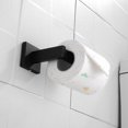 thumbnail image 3 of Acero inoxidable de alta calidad 4 piezas de accesorios de hardware de baño juego de toallas colgantes en la pared juego de bastidores de papel gancho de túnica negro, 3 of 5