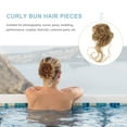 thumbnail image 4 of 2 Pcs Postiche Chignon Décoiffé Chignon Bouclé Pièces de Cheveux Chignon Updo Extensions de Chignon Attache-Cheveux, 4 of 8