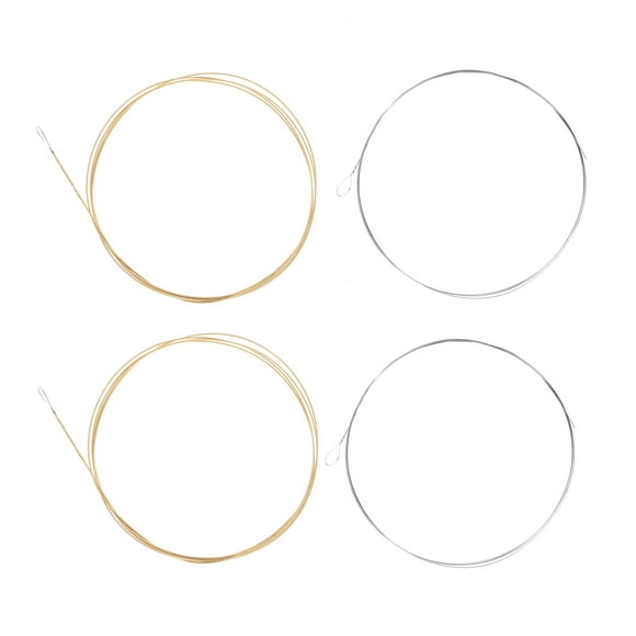 1 Conjunto de acero 4-String Banjo Strings Reemplazo de accesorios de cadena de banjo