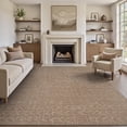 thumbnail image 2 of Area Rug x Rugs for Living Room Bedroom High Low Textu Jacquard Boho Neutral Carpet Non Slip Machine Washable Rug Dining Nursery Living Room Farmhouse Rug, 2 of 7