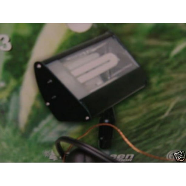 13 Watt Fluorescent Outdoor Flood Light 120v 1 Pl13 Blk, 13 WATT