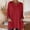 #0373-Red, variant on Womens Zebra Stripe Print Long Sleeve Tunic Top Crew Neck Casual Shirt with Side Pockets