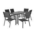 Mainstays Dashwood 7Piece Outdoor Dining Set, Black