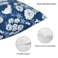 thumbnail image 3 of Pofeuu Rose Flowers Print Double-sided plush pillowcase Square Throw Pillow Covers Pillows Cover for Living Room Bedroom Sofa Couch Cushion Cover（No pillow core）-12"x12", 3 of 7
