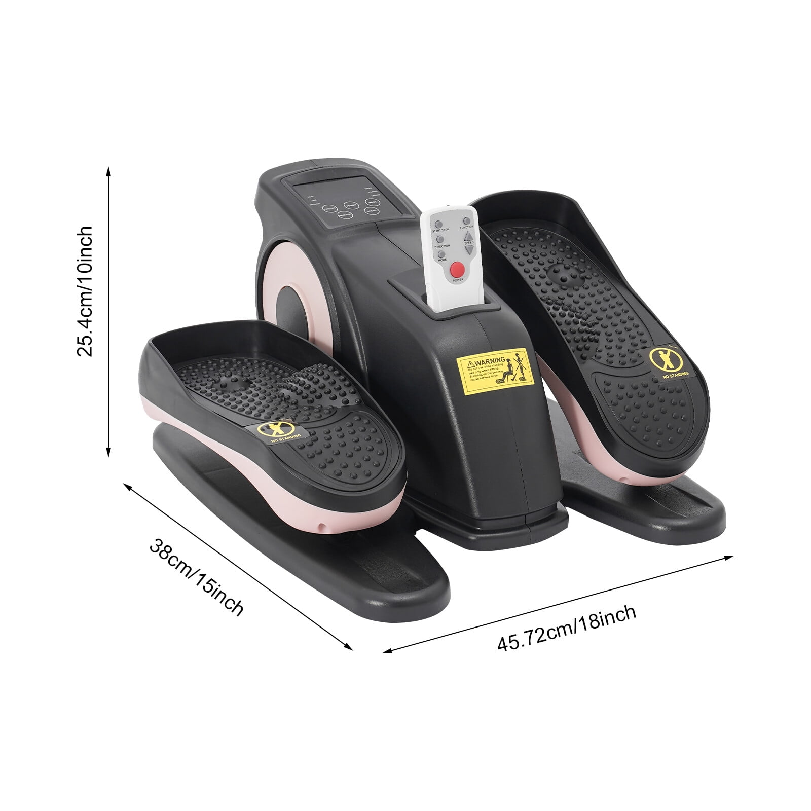 Under Desk Elliptical Machine, Quiet & Portable, 8 Speeds,Manual (5-Speed) and Automatic (P1-P3), Seated Pedal Exerciser with Remote Control for Seniors