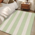 thumbnail image 6 of Green Striped Area Rug 4x6 Washable Rug Non Slip Classic Retro Simple Horizontal Stripes Large Area Rug Indoor Floor Carpet for Entryway Bedroom Kitchen Living Room Home Office Dining Room Nursery, 6 of 9