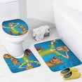 thumbnail image 4 of Scooby Doo 4 Piece Shower Curtain Set with Non-Slip Rugs, Toilet Lid Cover and Bath Mat, Cartoon Bathroom Decor Waterproof Shower Curtain with 12 Hooks, 72 x 72inch, 4 of 8