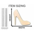 thumbnail image 2 of Unfinished Wood High Heels Shape - Craft - up to 46" DIY 10" / 3/4", 2 of 3
