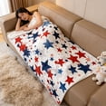 thumbnail image 4 of EGNMCR Throw Blanket Summer Nap Blanket Independence Day Throw Blanket Soft Lightweight Plushs Fleece For Air Conditioned Rooms Office Couch Travel Cozy Wrap Bedding Flannel Throw Blanket, 4 of 6