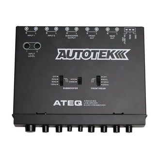 Autotek 7007 Half-DIN 4-Band 2-Way Equalizer/Crossover - Walmart.com