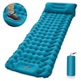 thumbnail image 1 of Sleeping Pad - Ultralight Inflatable Sleeping Mat, Ultimate for Camping, Backpacking, Hiking - Airpad, Inflating Bag, Carry Bag - Compact & Lightweight Air Mattress-Peacock Blue, 1 of 1