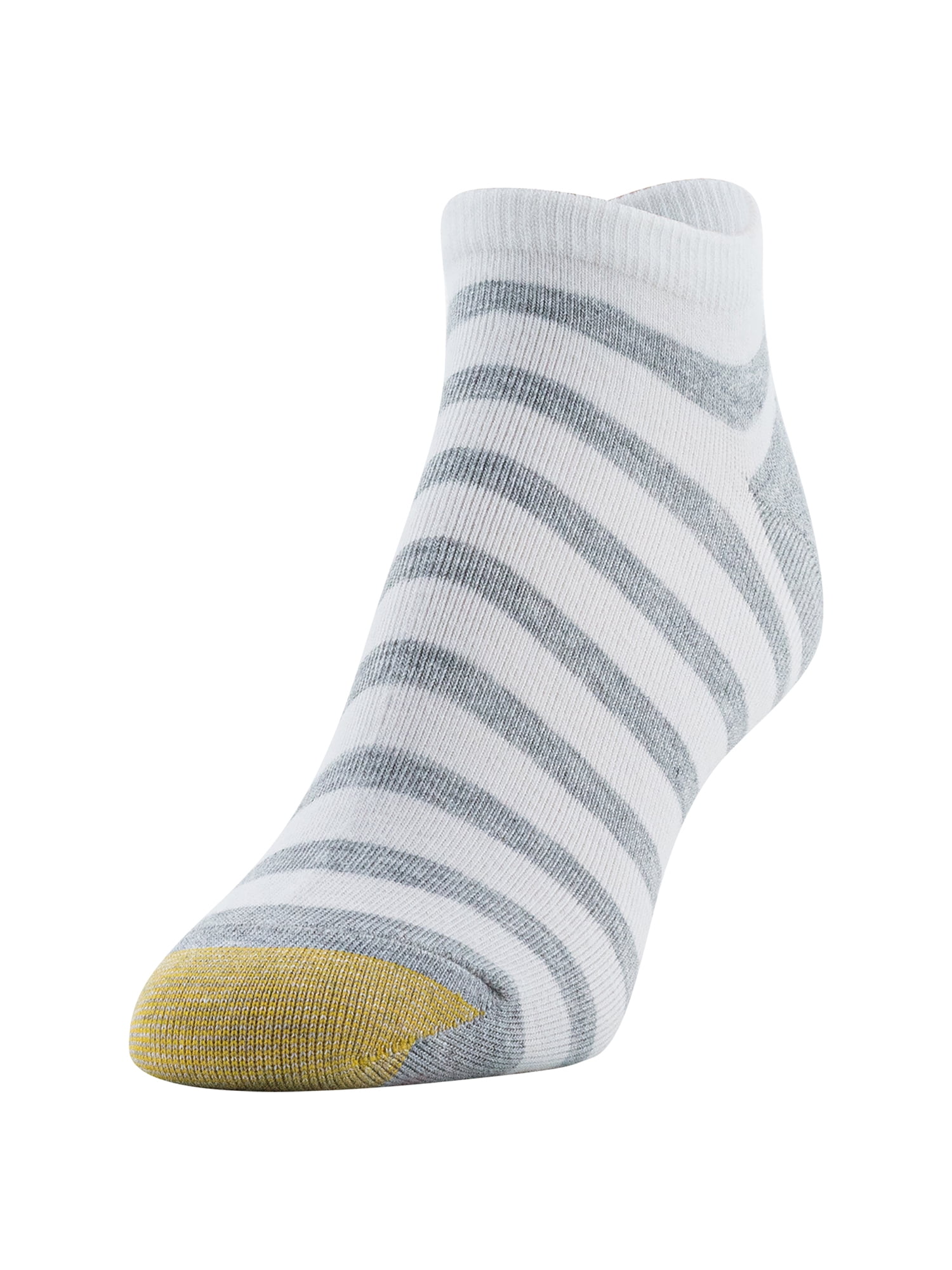 Goldtoe Edition Womens Rugby Stripe Liner Socks, 6 Pairs