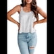 thumbnail image 2 of Camisola Sin Mangas con Lentejuelas para Mujer, Camisetas Brillantes Plateadas M, 2 of 7