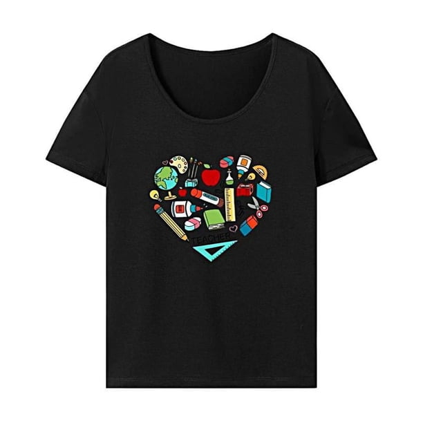 Camiseta para Mujer Ropa Deportiva Trajes Disfraz Damas Casual Recuerdo Moda Básica M