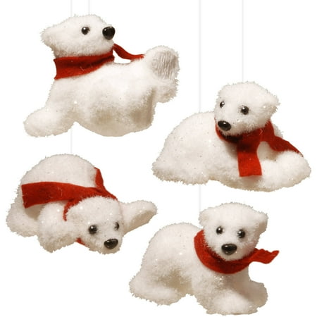 Resting Polar Bear - 4-Piece Polar Bear Assortment