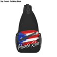 thumbnail image 1 of Puerto Rico Rican Flag Sling bag/Crossbody Backpack/Puerto Rican Shoulder Bag for Travel Hiking Cycling Camping Work, 1 of 1