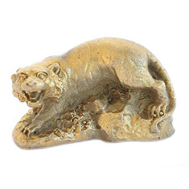 Feng Shui Import Statue de Tigre en Métal LLC 3712
