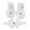 White, variant on Wdgfv Walking for Baby Girl Children Kids Socks Soft Bottom Toddler Shoes Socks Bowkot Princess Socks Floor Socks Hairband