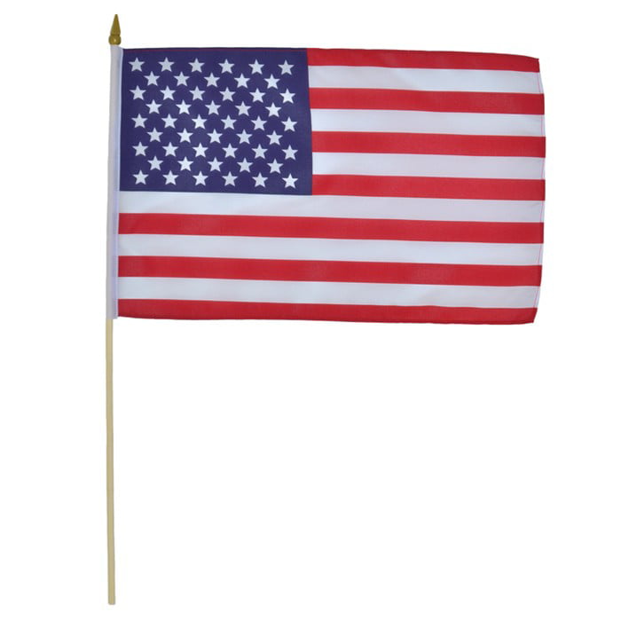 100 Pack Small American Flags Small US Flags/Mini American Flag on Stick 5x8 In 