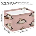 thumbnail image 4 of Cute Penguins in Christmas Party Square Storage Bins with Handles Collapsible Containing Box 1 Pack, 4 of 9