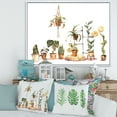 thumbnail image 2 of Designart 'Indoor House Plants Urban Jungle in Flowerpots II' Traditional Framed Canvas Wall Art Print, 2 of 5